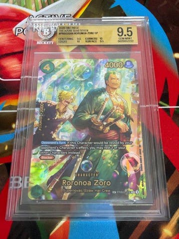 One Piece - 1 Graded card - One Piece - Roronoa Zoro, Nieuw