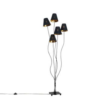 Qazqa vrijstaande design vloerlamp Melis, 5-lichts, Ophalen of Verzenden, Nieuw in verpakking, Verlichting