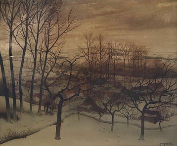Belgium School (XX) - Hiver en Flandre