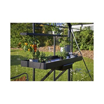 Juliana kweektafel met lade 213x52 cm. - zwart, Verzenden, Nieuw