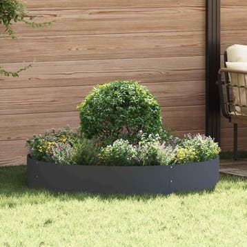 Tuinborder Antraciet | Tweedekansje | OP=OP, Tuin en Terras, Minder dan 30 cm, 100 cm of meer, Rond, Ophalen of Verzenden