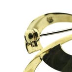 Gouden abstracte broche, Ophalen of Verzenden, Gebruikt, Overige kleuren, Goud