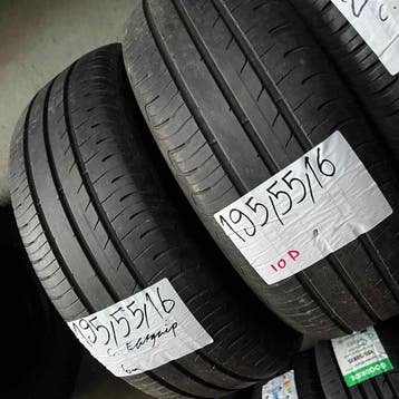 2 x Goodyear Efficientgrip 195-55-16 Zomerbanden 6mm, Gebruikt, 16 inch, Ophalen of Verzenden, Band(en)