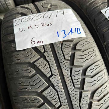 2 x Uniroyal MS Plus 205-50-17 Winterbanden 6mm, Gebruikt, 17 inch, Band(en), Personenwagen