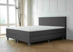 ACTIE! Boxspring Florence 160 200 Antraciet, Verzenden, 200 cm, 160 cm, Nieuw