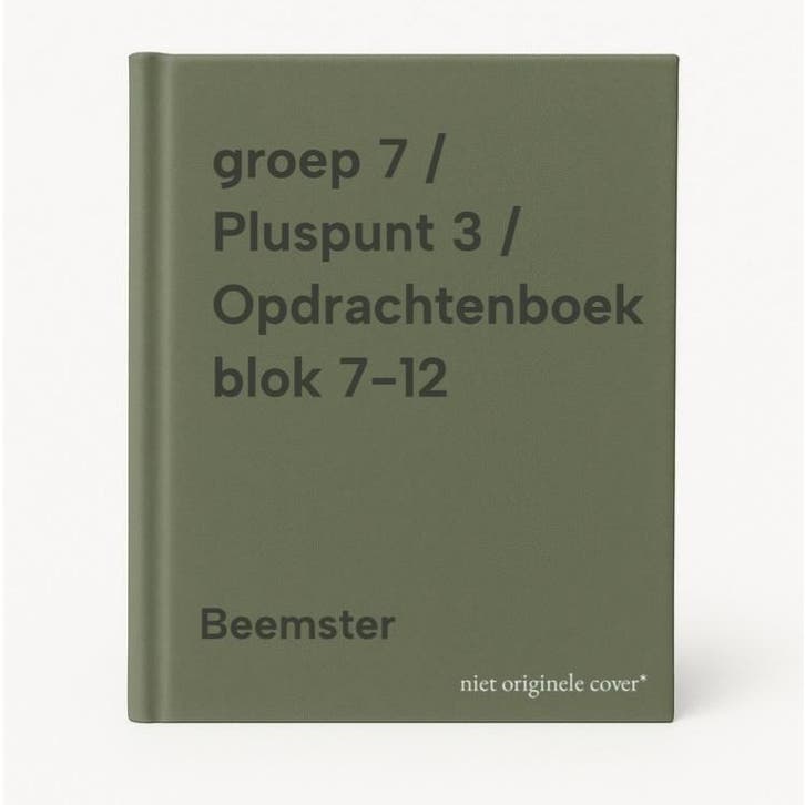 groep 7 / Pluspunt 3 / Opdrachtenboek blok 7-12 Beemster, Boeken, Schoolboeken, Gelezen, Verzenden