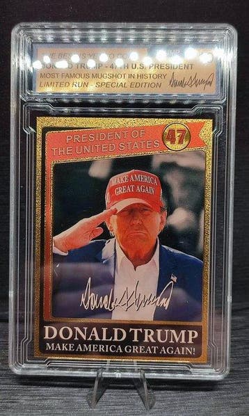 TRUMP 24Ct Gold-plated - 1 Card, Nieuw