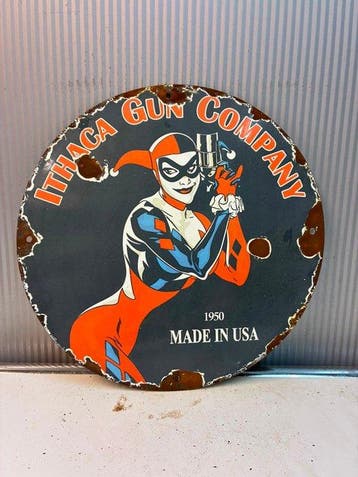 Gun Co. – rond westernreclamebord, Made in USA, 1950 -