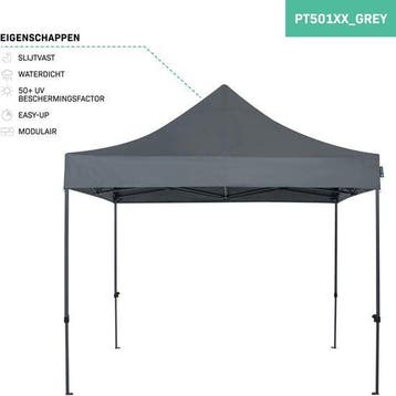 2dekans | VONROC Partytent - 3x3 m – Premium easy-up, Ophalen of Verzenden, Zo goed als nieuw