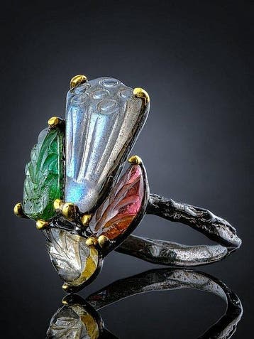 Zilver, labradoriet - Ring - Mystic Glow