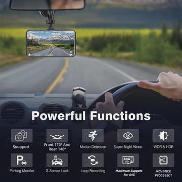E-ACE Full HD 1080P Dash Cam met 4-inch Touch IPS Scherm, Du, Auto diversen, Dashcams, Verzenden, Nieuw