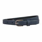 Landley Smalle Dames Riem - Leer - Tailleriem - Blauw - 105, Verzenden, Nieuw, 100 cm of meer, 3 tot 5 cm