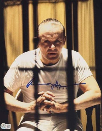 Hannibal Lecter - Anthony Hopkins - 28x35 cm Photo Signed in, Nieuw