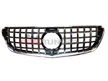 Grille voor V-Klasse W447 | GT-R Style | 14-19 | Chrome, Auto-onderdelen, Voor, Mercedes-Benz, Nieuw, Ophalen of Verzenden