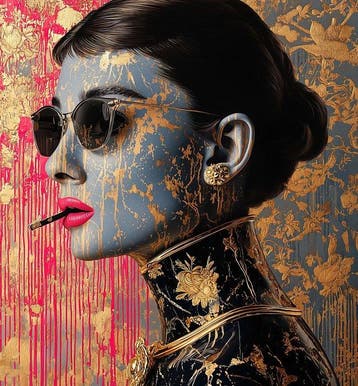 yamila - Kintsugi Icon: Audrey Hepburn / Holly Golightly, Nieuw
