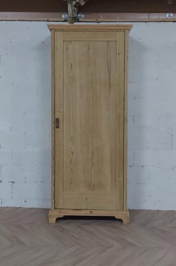 1-deurs kast met vakken – massief hout – direct leverbaar, Antiek en Kunst
