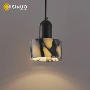 Luxe Marmeren Hanglamp - Verstelbare Snoer - Sfeervolle Verl, Huis en Inrichting, Lampen | Hanglampen, Verzenden, Nieuw