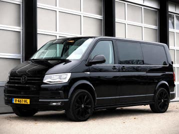 Volkswagen Transporter L2H1 | Financial Lease voor 405 p/mn, Automaat, Gebruikt, Overige carrosserieën, Zwart