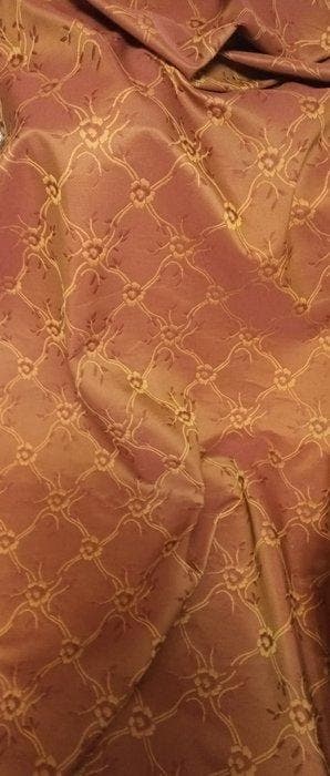 San leucio damascato cangiante bordeaux-rame - Moderno -