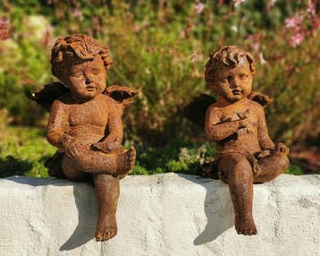 Beeldje - ijzeren engeltjes (2) - IJzer