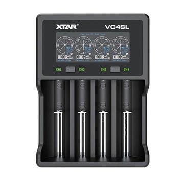 XTAR VC4SL USB-C 4-slots oplader voor Li-ion , origineel, Verzenden, Nieuw