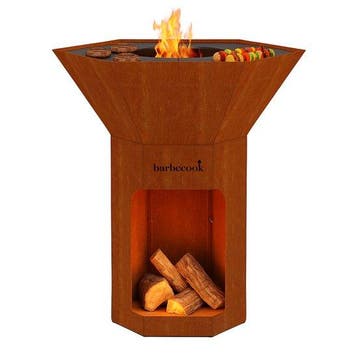 Barbecook Nestor Original - Houtbarbecue - Corten staal - 92, Verzenden, Nieuw