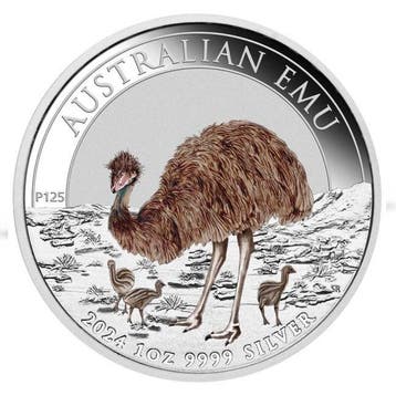 Australië. 1 Dollar 2024 1 oz $1 AUD Australian Silver Emu