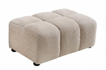 Kruk CLOUD 100cm bouclé champagne greige - 44174, Ophalen of Verzenden, Nieuw