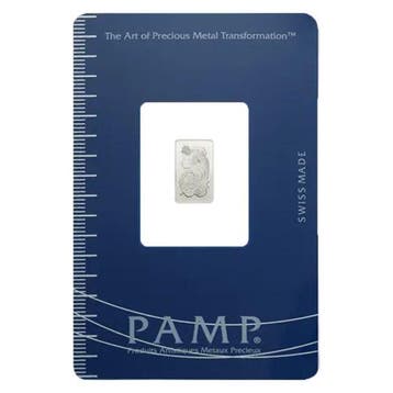 1 gram - Palladium .999 - .9995 - PAMP Suisse Lady Fortuna,