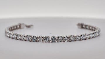 Zonder minimumprijs - Armband - 14 karaat Witgoud - 9.54ct., Nieuw
