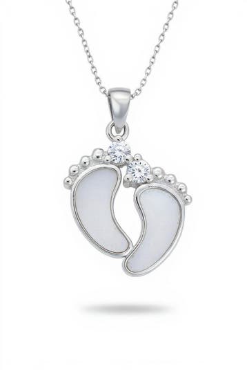 Zilveren Babyvoetje Hanger 18mm Moedermelk, kraamcadeau tip!, Nieuw