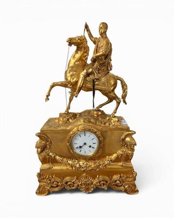 Figurale pendule - Brons, Messing - 1800-1850