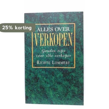 ALLES OVER VERKOPEN (4E DR.) - Richte Lommert 9789065642370, Verzenden, Gelezen, Richte Lommert