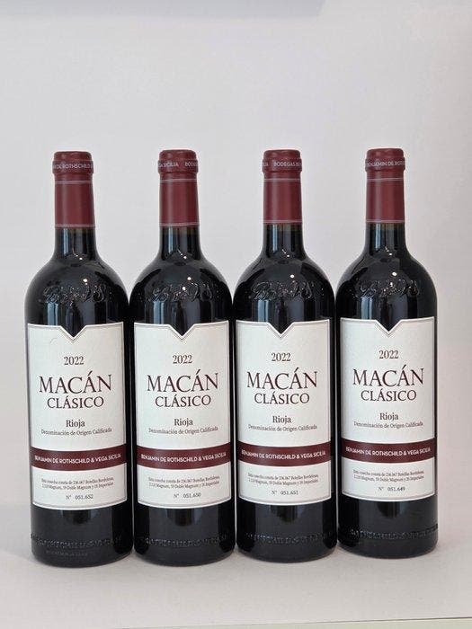 2022 Benjamin de Rothschild & Vega Sicilia, Macan Clásico -, Verzamelen, Wijnen