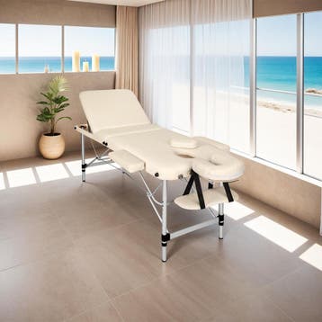 3 zones massagetafel met 5cm vulling en aluminiumframe, Verzenden, Nieuw