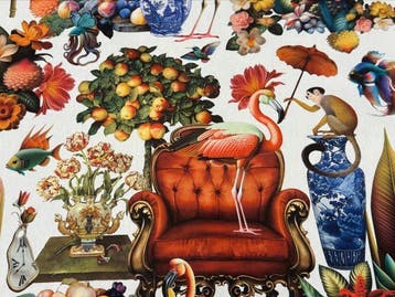 Exclusieve katoenen stof GCFabrics “Tropical Maximalism” –