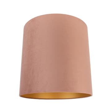 Velours lampenkap roze 40/40/40 met gouden binnenkant, Verzenden, Nieuw, Roze