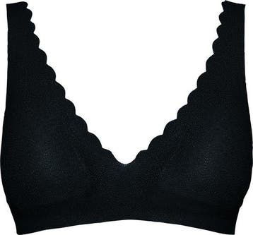 Sloggi ZERO Feel Lace Bralette - Zwart - Maat L, Verzenden