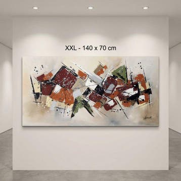 Monika Spiewak - Abstract - Oil Painting Stretched On The