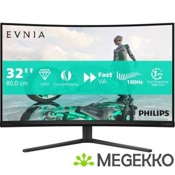 Philips Evnia 32M2C3500L/00 32  Quad HD 180Hz Curved VA, Computers en Software, Monitoren, Verzenden, Nieuw, Philips
