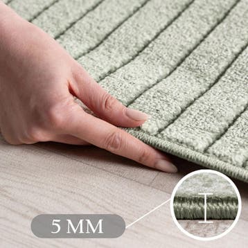 Rond Japandi Vloerkleed | Nova | Bogen | Groen | 80x80 cm, Verzenden, Nieuw