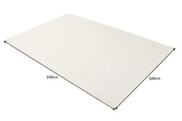 Design Vloerkleed WOL 240x160cm lichtbeige gemaakt van wol -, Huis en Inrichting, Stoffering | Tapijten en Kleden, Ophalen of Verzenden