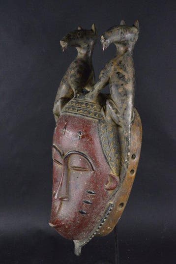 Ceremoniemasker van de Dje - Yaure - Ivoorkust
