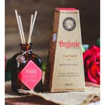 Geurstokjes Diffuser Desi Gulab Rose (in amberkleurig glas,, Ophalen of Verzenden, Nieuw