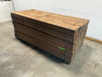 Azobé hardhouten beschoeiingsplanken - diverse maten, Ophalen, Minder dan 25 mm, Nieuw, Plank