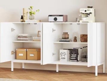 Modern Dressoir met 4 Deuren – Voor Woonkamer of Keuken, Verzenden, Nieuw