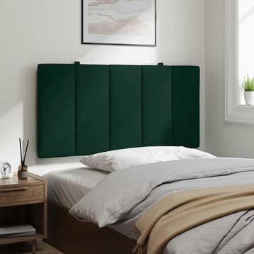 vidaXL Hoofdbordkussen Hanko 100 cm fluweel donkergroen, Verzenden, Nieuw, Groen, Stof
