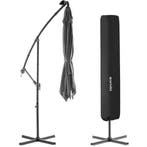 Parasol Sunna LED-zonneenergie met zwengel 2,5 x 2,5 m - lic, Tuin en Terras, Zonneschermen, Verzenden, Nieuw