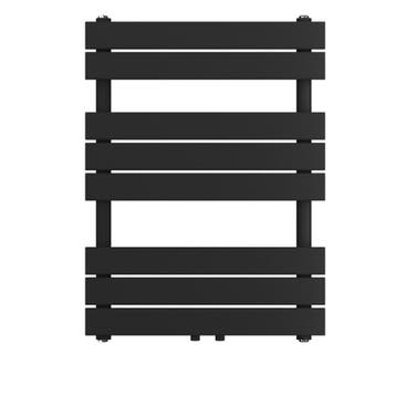 Designradiator Ella 80x60cm mat zwart 468W midden, Verzenden, Nieuw