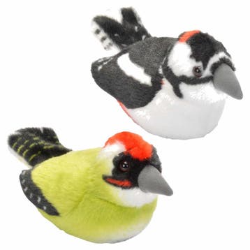 Wild Republic spechten knuffels - pluche - 14 cm - met, Verzenden, Nieuw